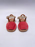 Ria Menorca sandaal suede roze beige